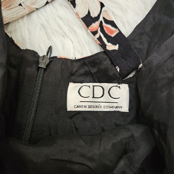 CDC VTG Sz S‎ 90's Pink Floral Crossback Romantic Layered Fairycore Mini Dress - Picture 11 of 11